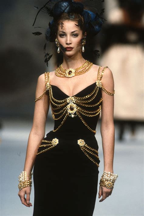 chanel chain dress 1992|chanel spring 1992 collection.